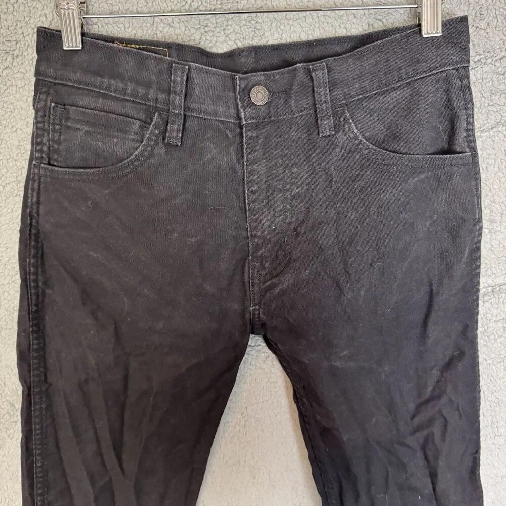 Levis Workwear Fit Jeans Mens 30x30 Black Denim Straight Leg‎